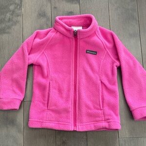 Columbia pink fleece jacket 3T